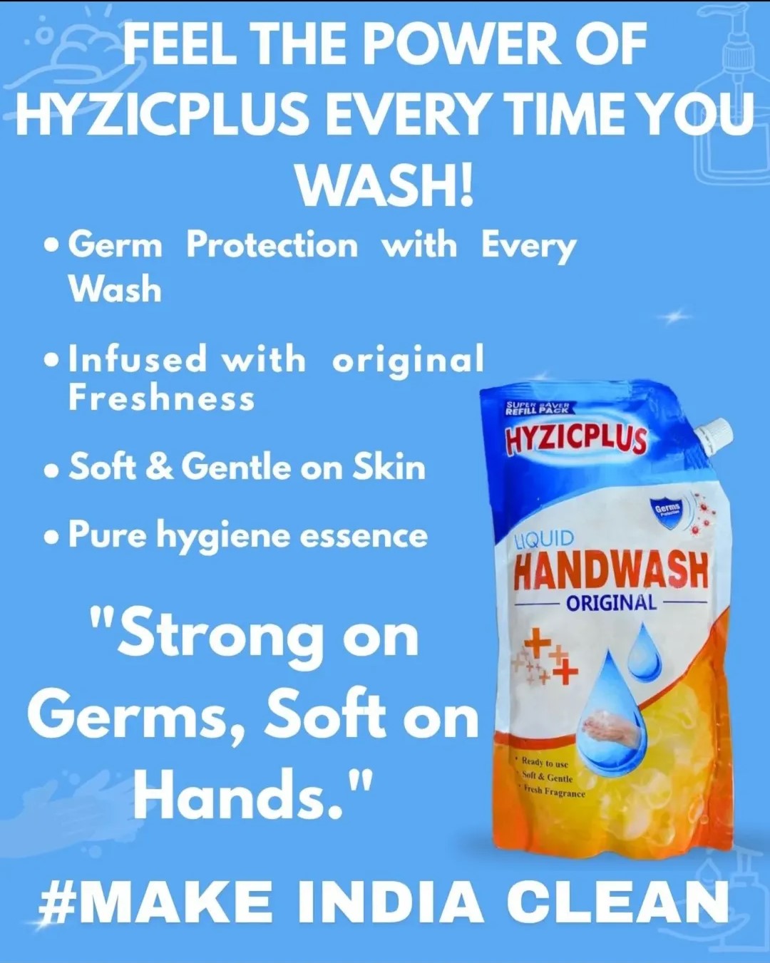 Hyzic Plus Handwash Combo (750ml each)