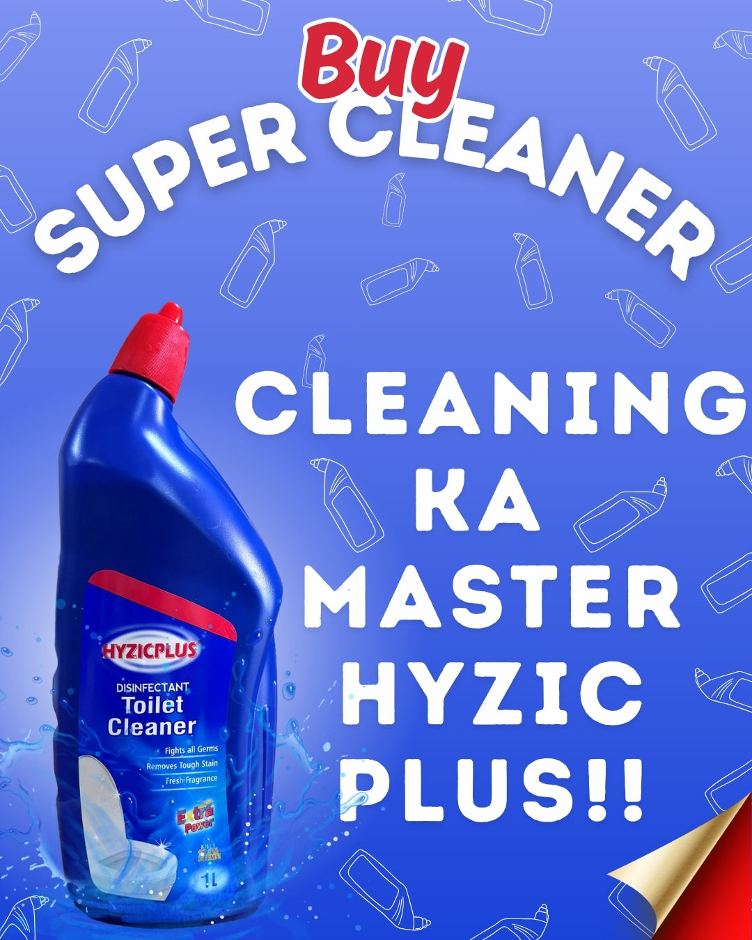 Hyzic Plus toilet cleaner (2+1) combo (1L/-)